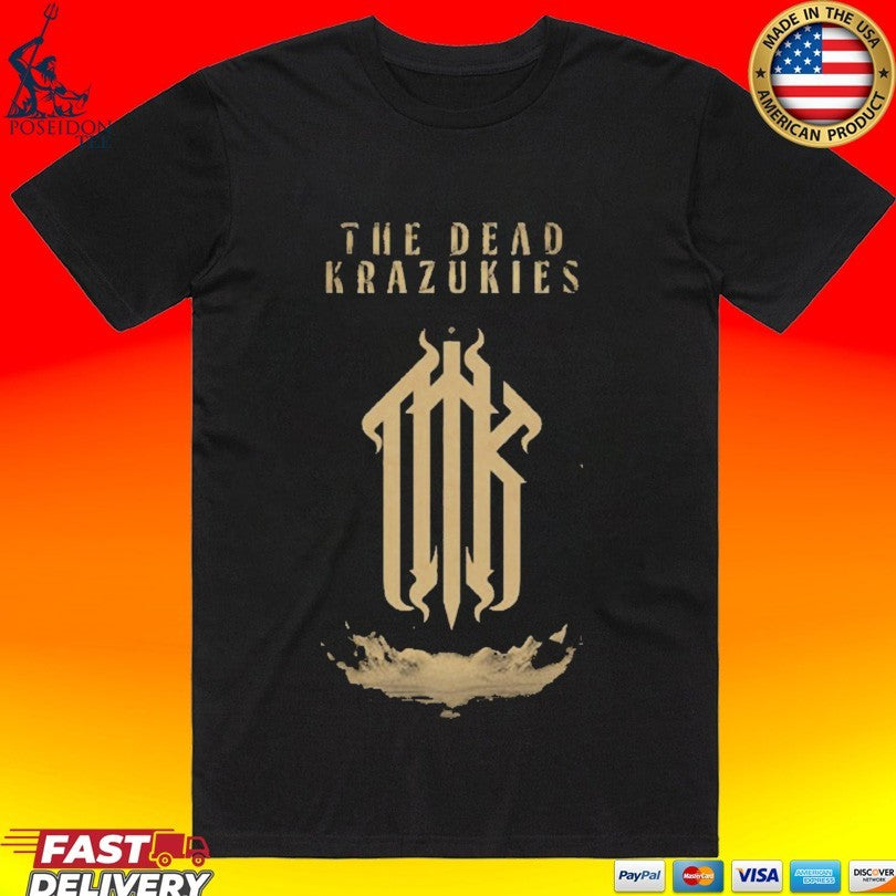 The Dead Krazukies Cipher Gold Monogram T-shirt