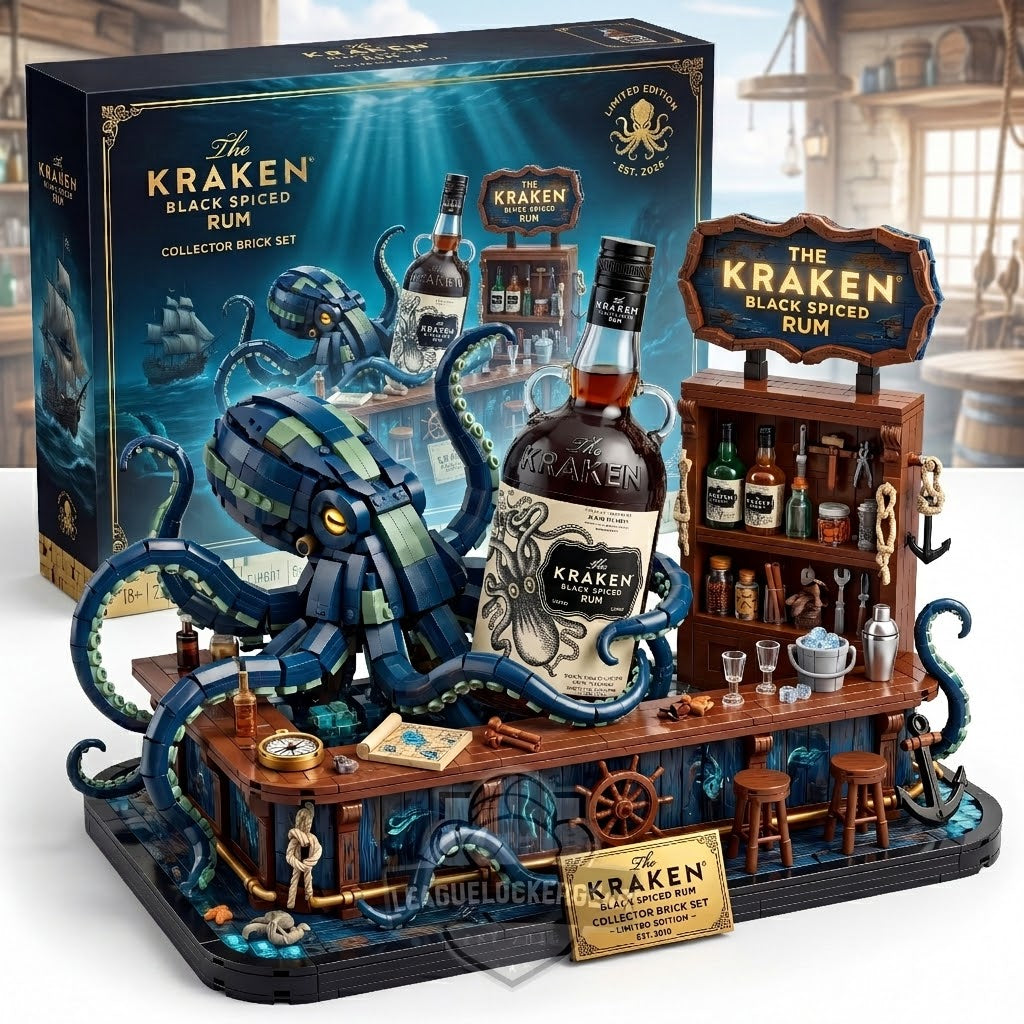 The Kraken Black Spiced Rum Brick Set