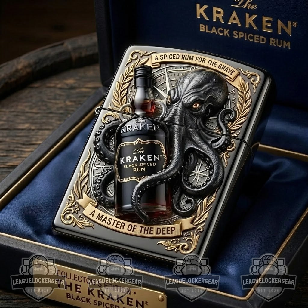 The Kraken Black Spiced Rum Octopus Zippo Lighter