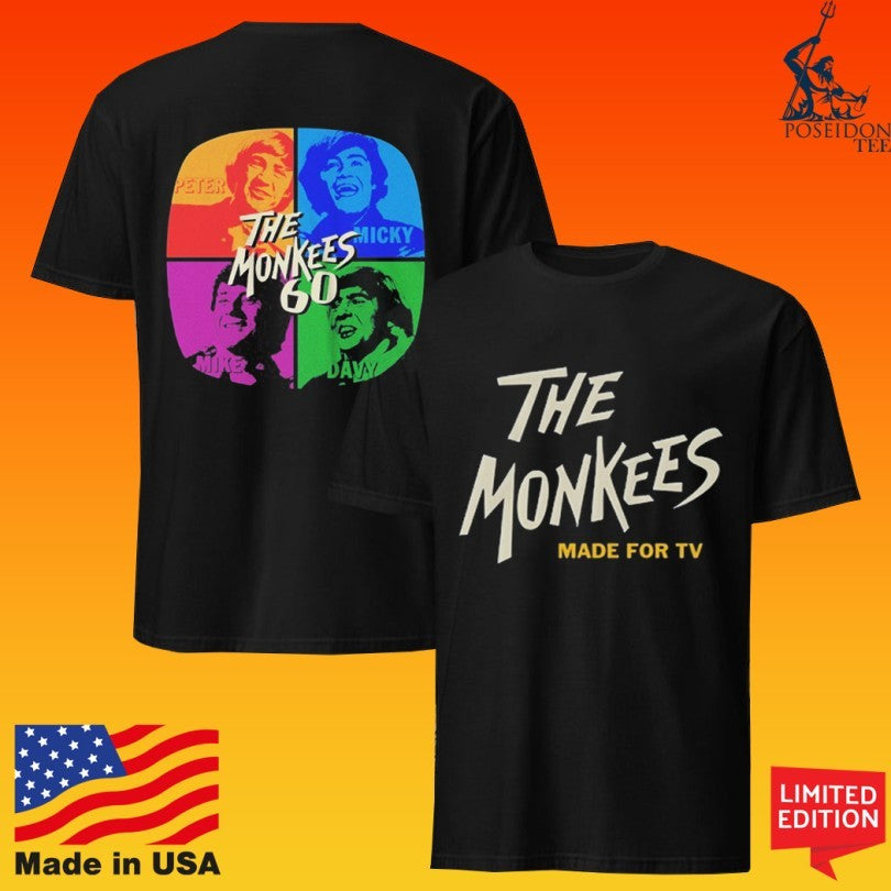 The Monkees Made For Tv Pop Art T-shirt
