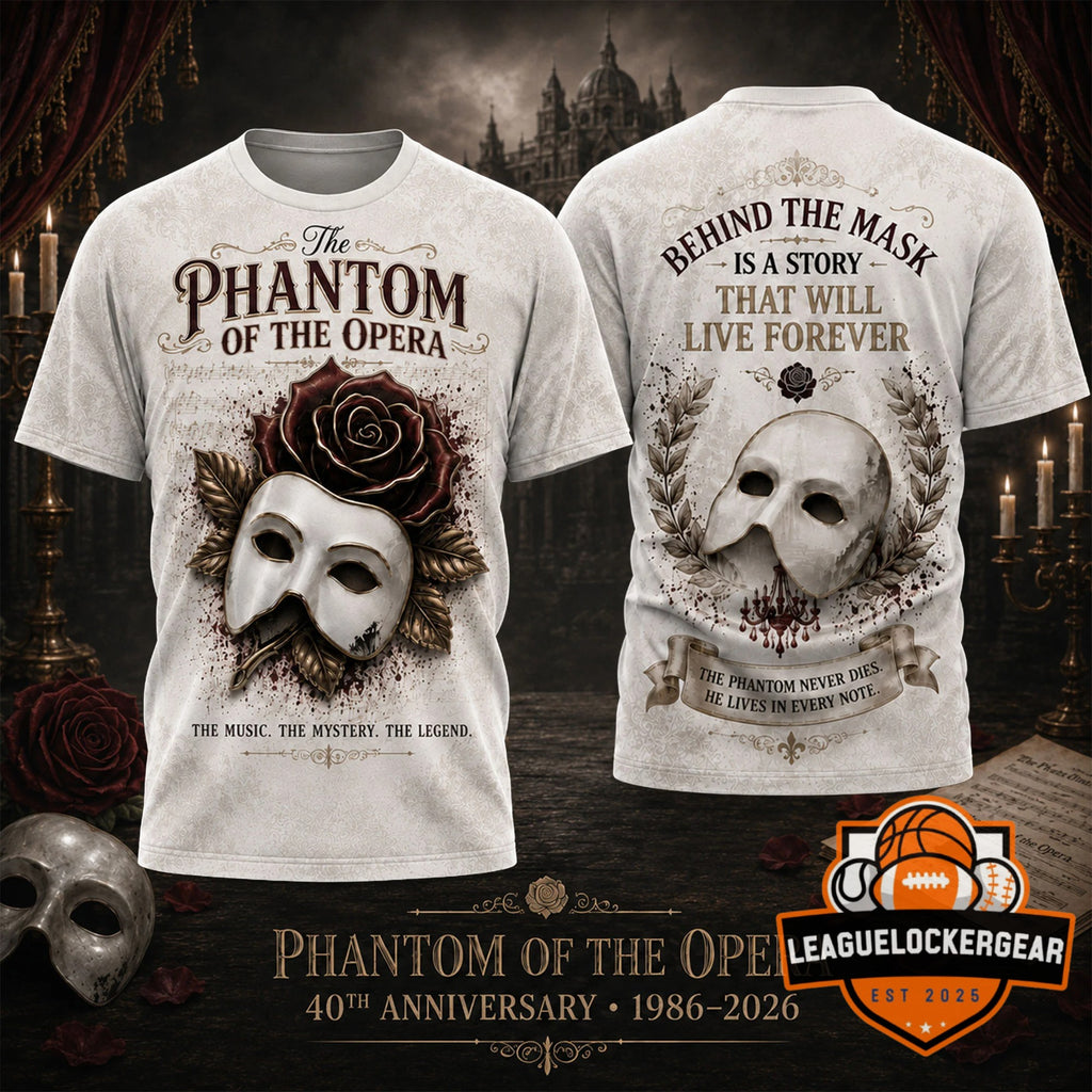 The Phantom of the Opera 40th Anniversary 1986-2026 T-Shirt