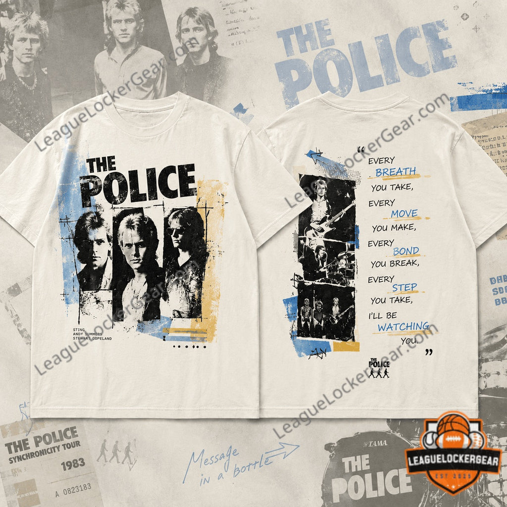 The Police Every Breath You Take Synchronicity Tour 1983 T-Shirt