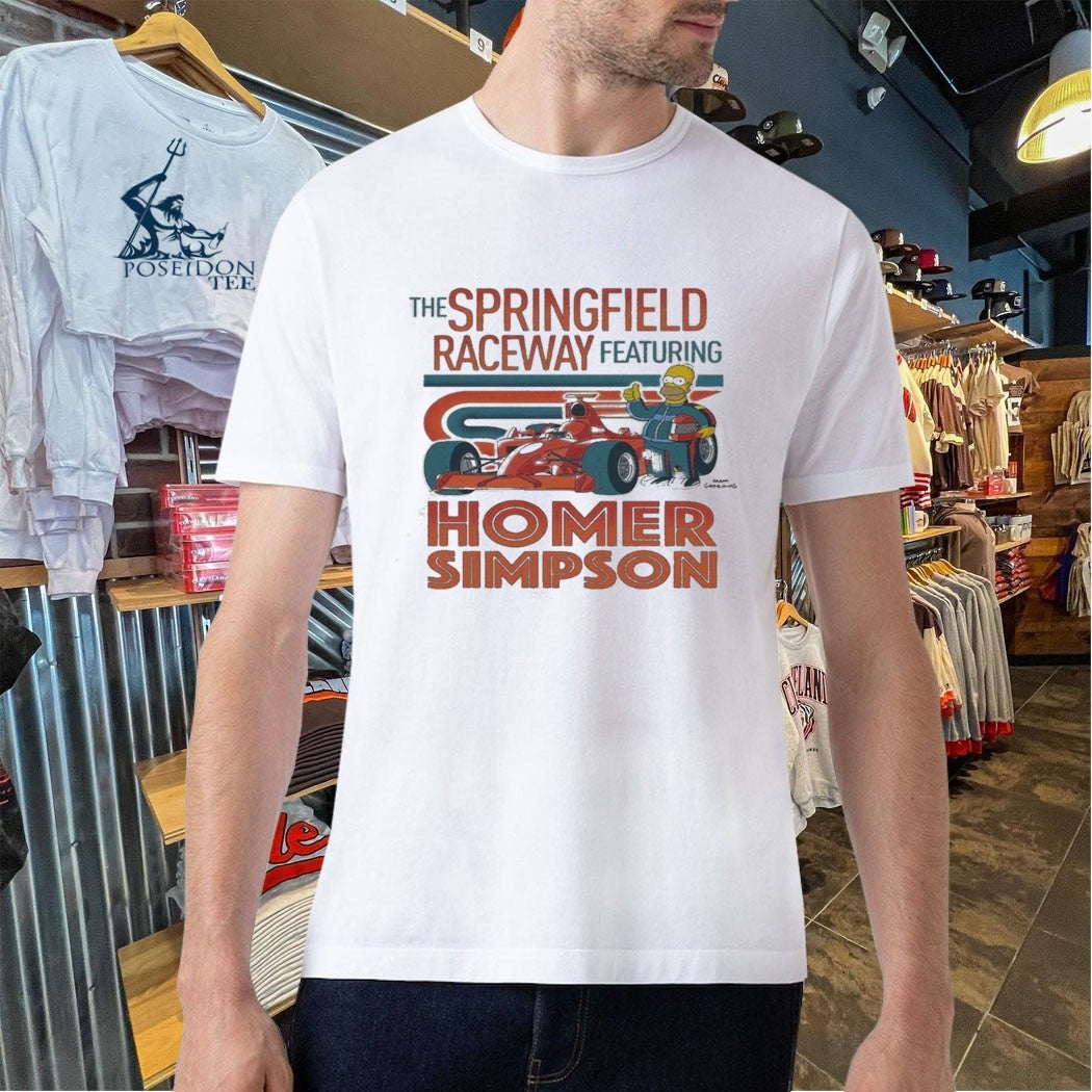 The Springfield Raceway Featuring Homer Simpsons T-shirt