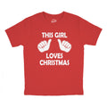 This Girl Loves Christmas Youth T Shirt
