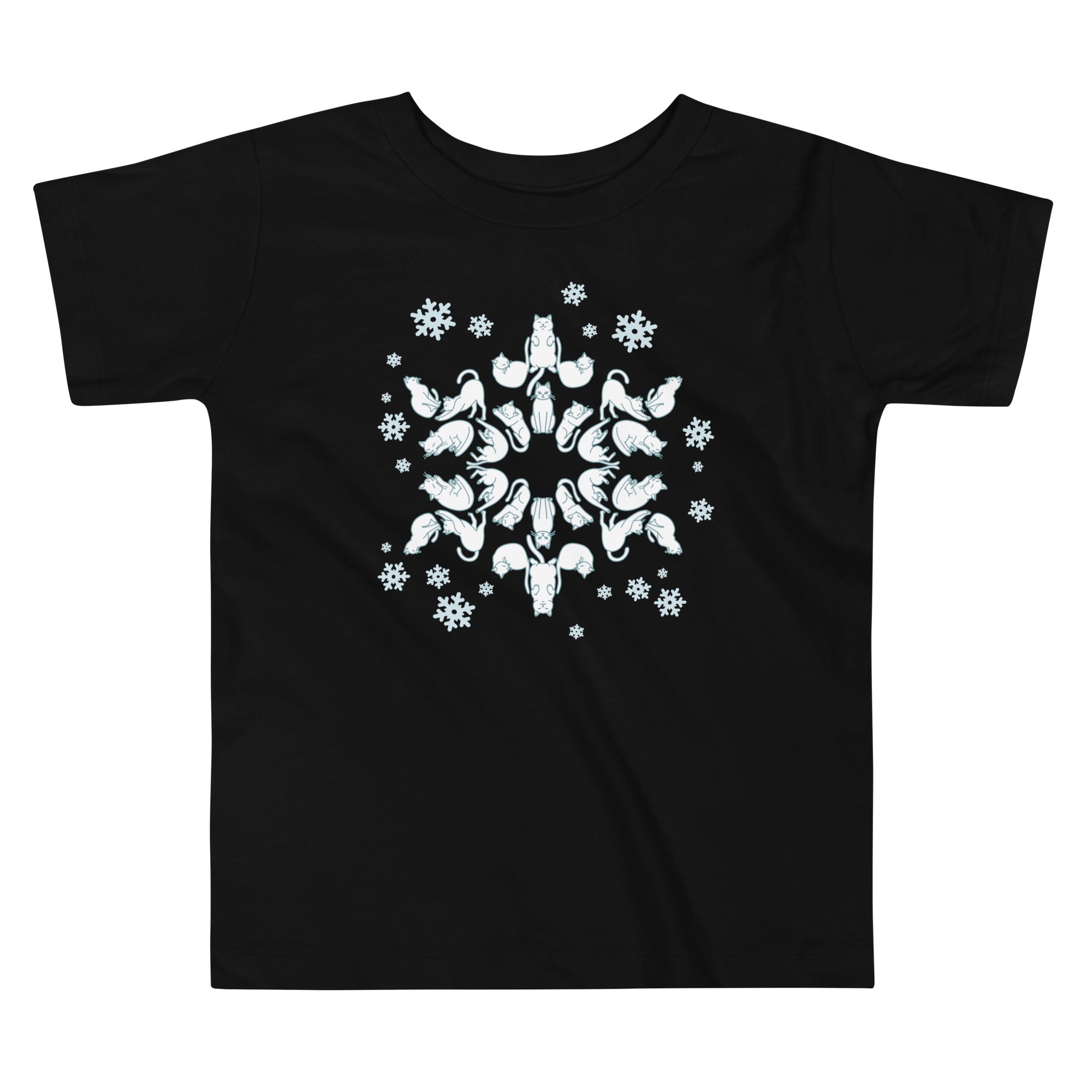 Cat Snowflake Kid's Toddler Tee