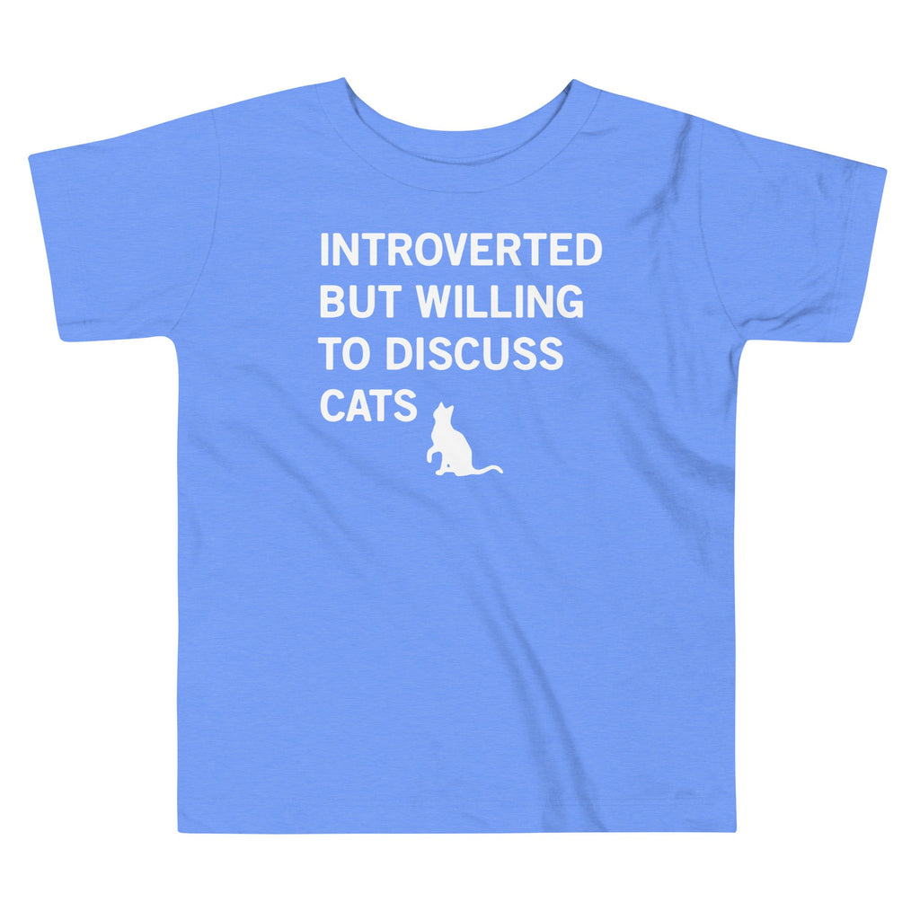 Introverted But Willing To Discuss Cats Kid's Toddler Tee