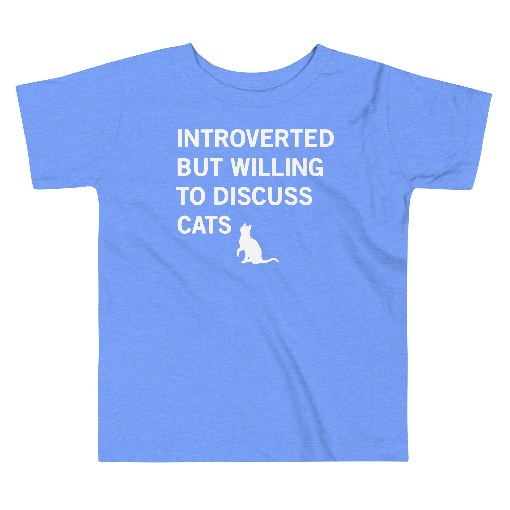 Introverted But Willing To Discuss Cats Kid's Toddler Tee