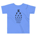 Too Close Eye Chart Kid's Toddler Tee