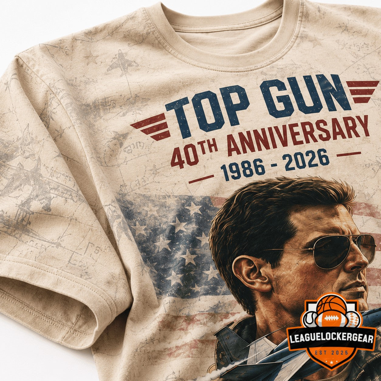 Gun Maverick 40th Anniversary 1986-2026 T-Shirt
