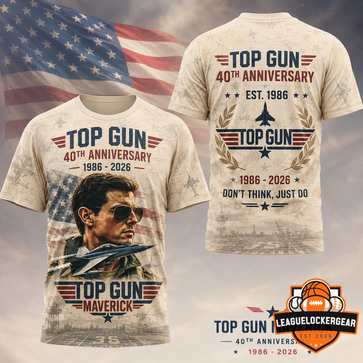 Gun Maverick 40th Anniversary 1986-2026 T-Shirt