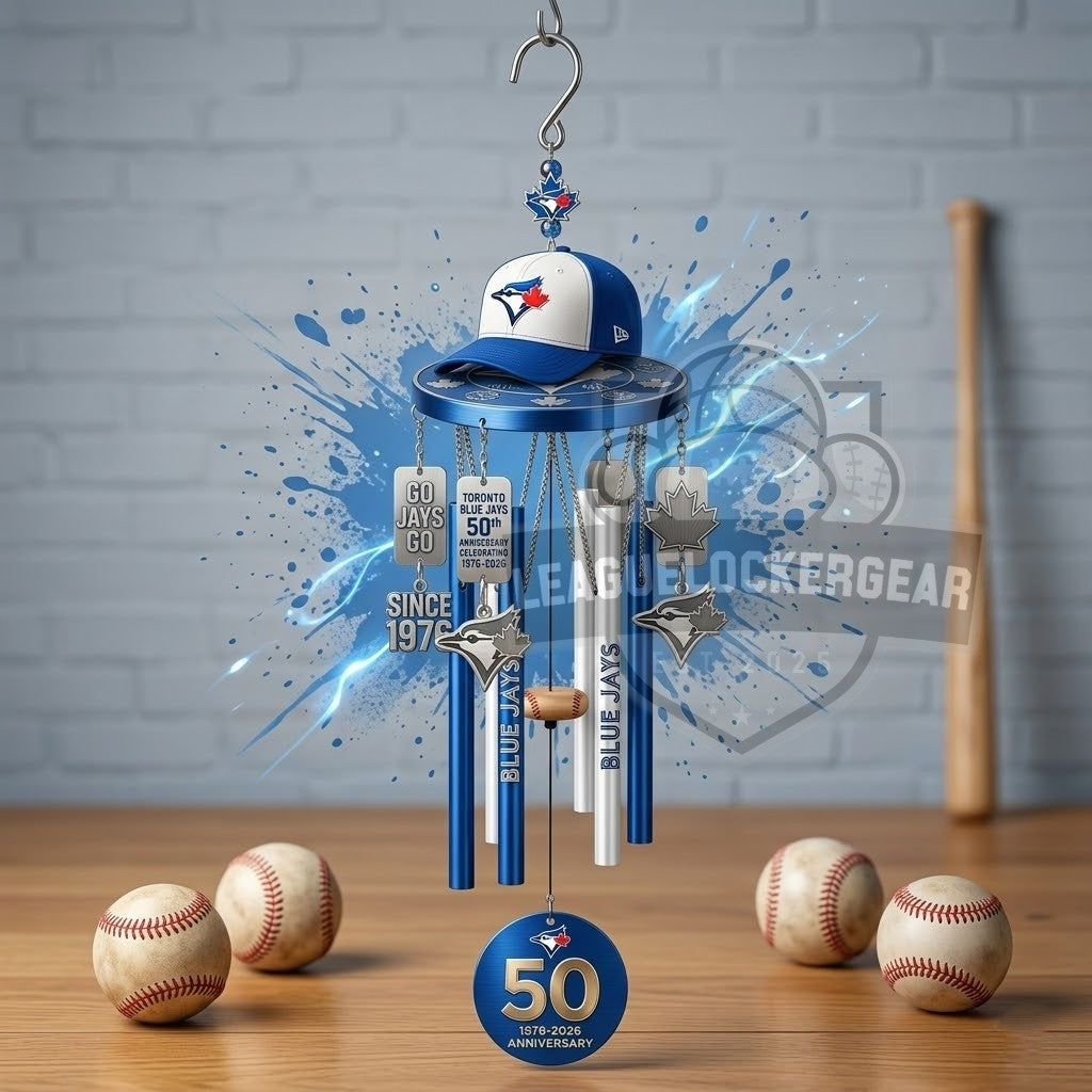 Toronto Blue Jays 50th Anniversary 1976-2026 Wind Chime