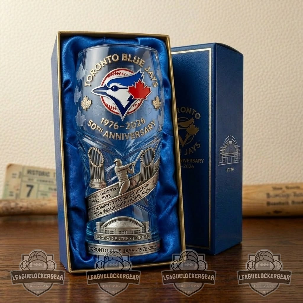 Toronto Blue Jays 50th Anniversary Rogers Centre Pilsner Glass