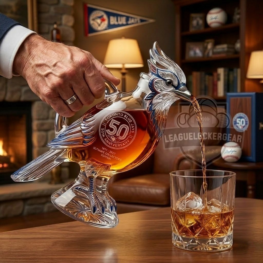 Toronto Blue Jays 50th Anniversary Whiskey Bottle