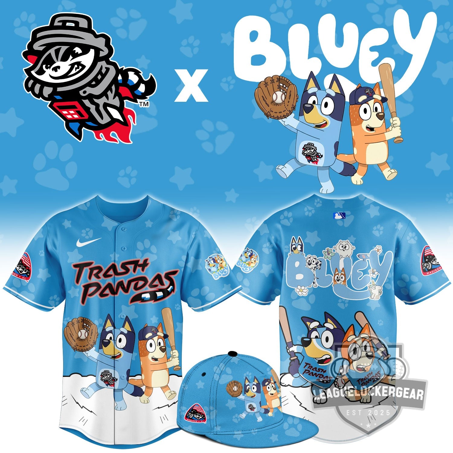 Trash Pandas X Bluey Baseball Jersey