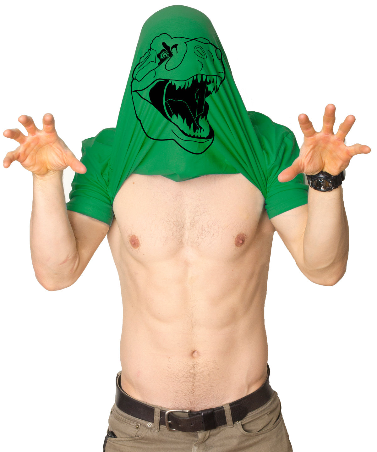 Ask Me About My T-Rex Flip Men's T Shirt