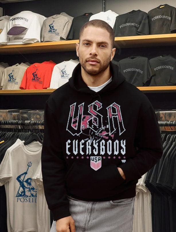 U.s. Soccer Vs. Everybody Grunge Wht T-shirt