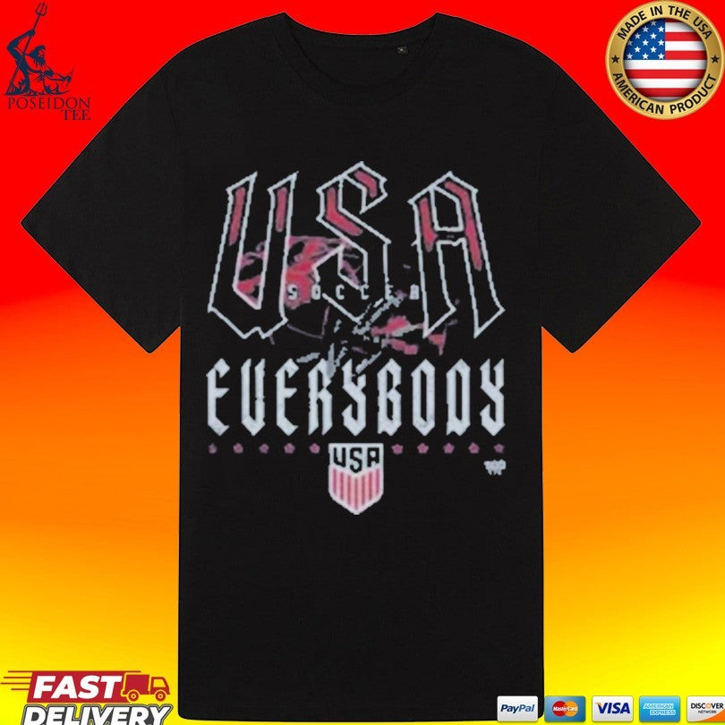 U.s. Soccer Vs. Everybody Grunge Wht T-shirt