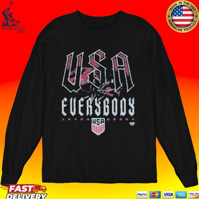 U.s. Soccer Vs. Everybody Grunge Wht T-shirt