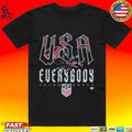 U.s. Soccer Vs. Everybody Grunge Wht T-shirt