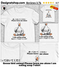 Goose bird animal Please leave me alone I am eating soup shirt