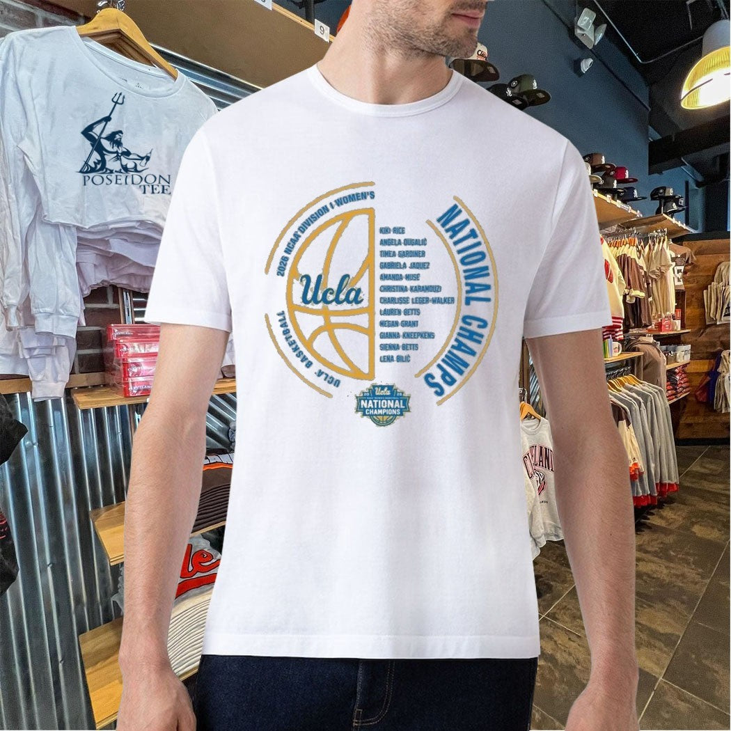 Ucla Bruins Women’s Basketball National Champs NIL Team T-shirt