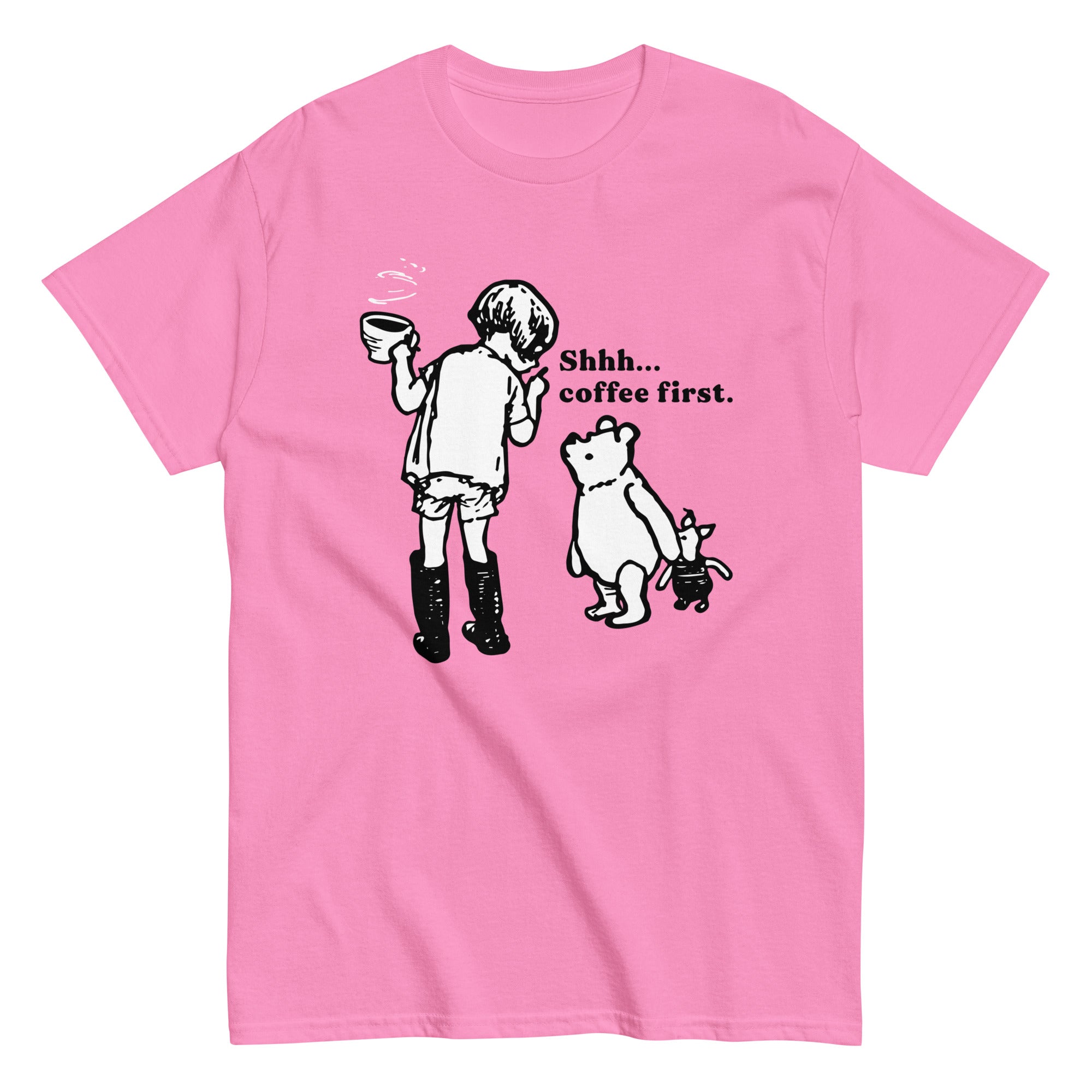 Shhh Coffee First Men's Classic Tee