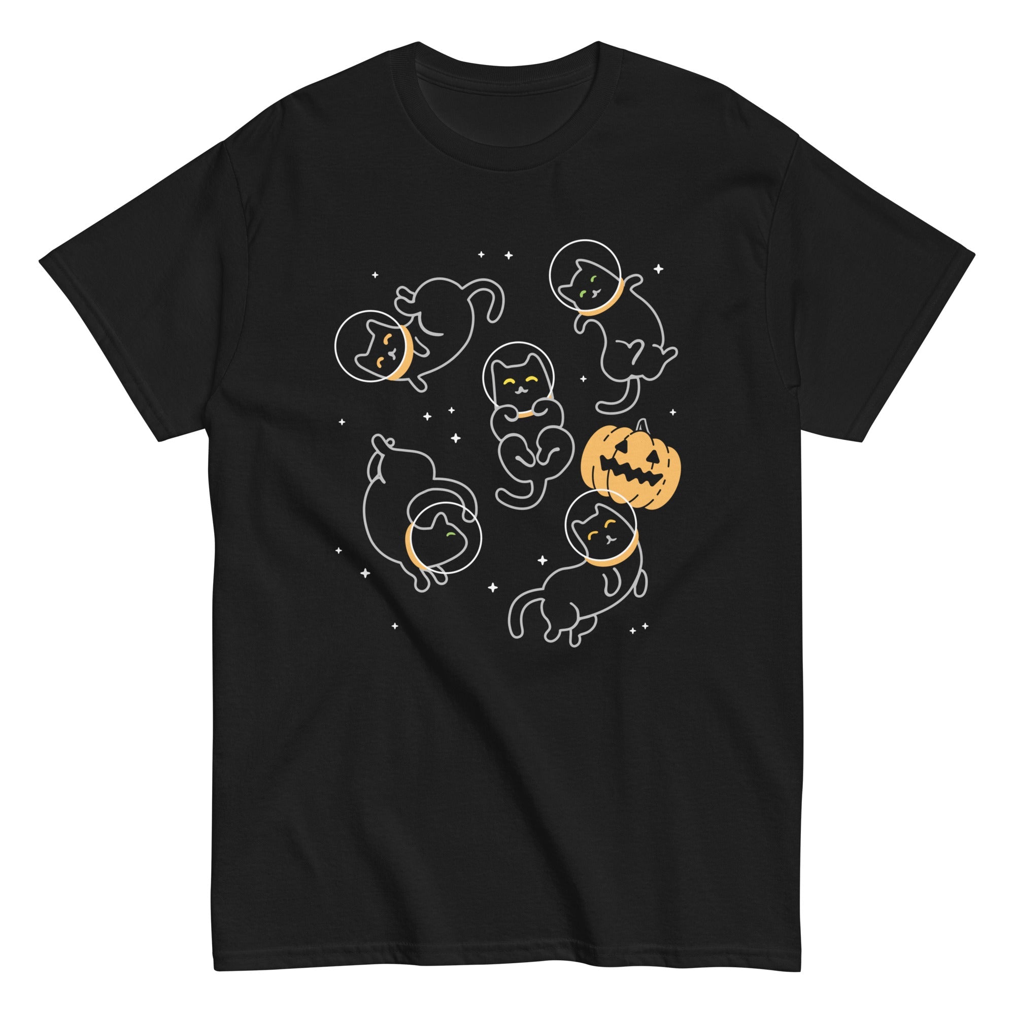Cat Halloween In Space Men's Classic Tee