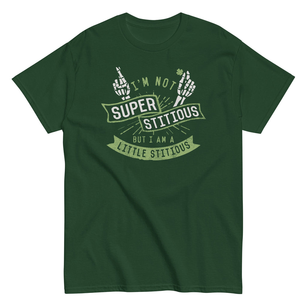 I'm Not Superstitious, But I Am A Little Stitious Men's Classic Tee