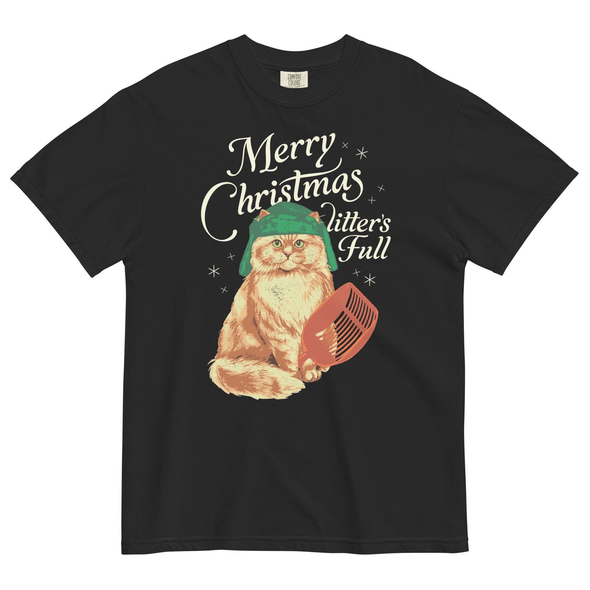 Merry Christmas Litter's Full Men's Relaxed Fit Tee