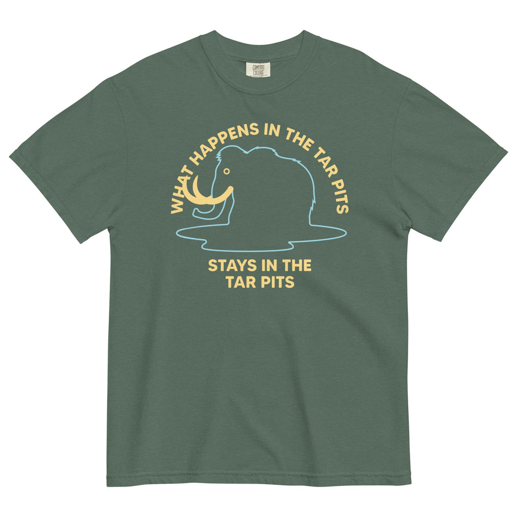 What Happens In The Tar Pits Stays In The Tar Pits Men's Relaxed Fit Tee