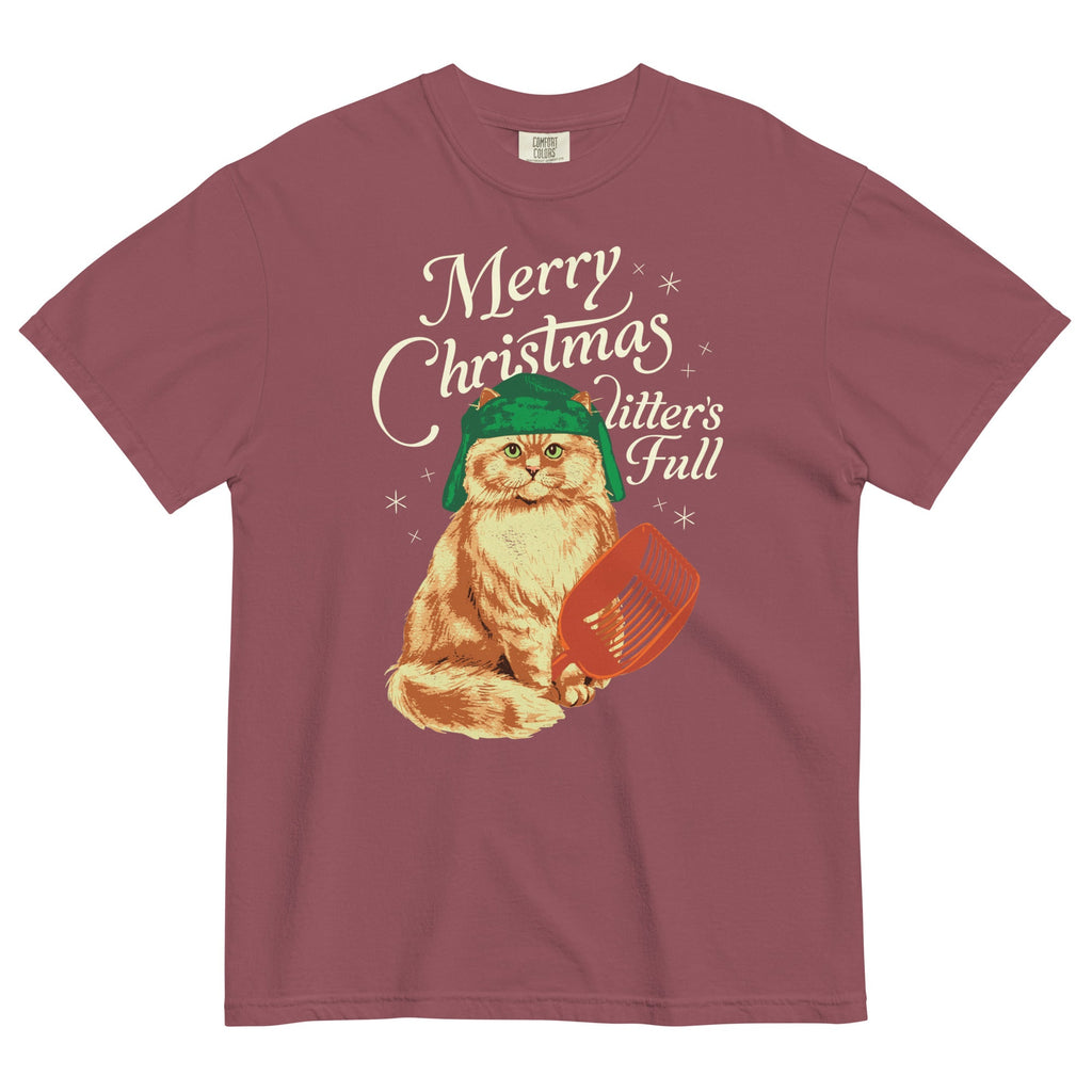 Merry Christmas Litter's Full Men's Relaxed Fit Tee