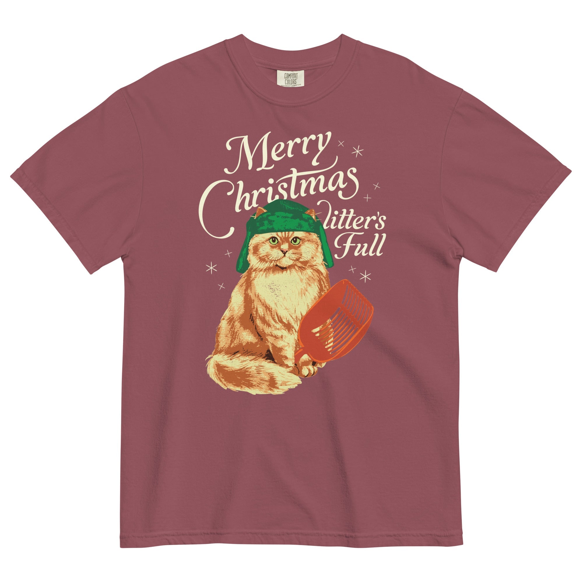 Merry Christmas Litter's Full Men's Relaxed Fit Tee