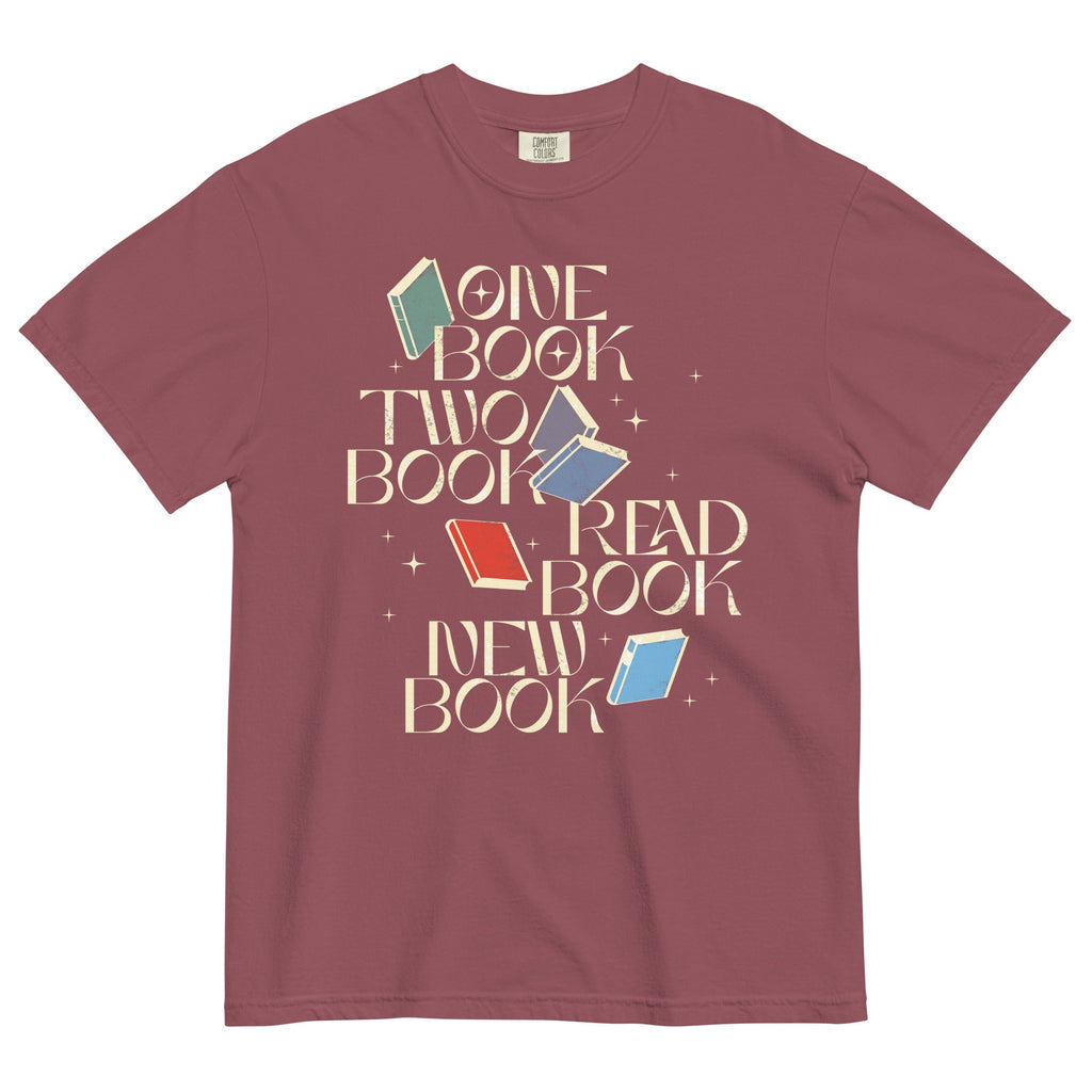 One Book Two Book Read Book New Book Men's Relaxed Fit Tee