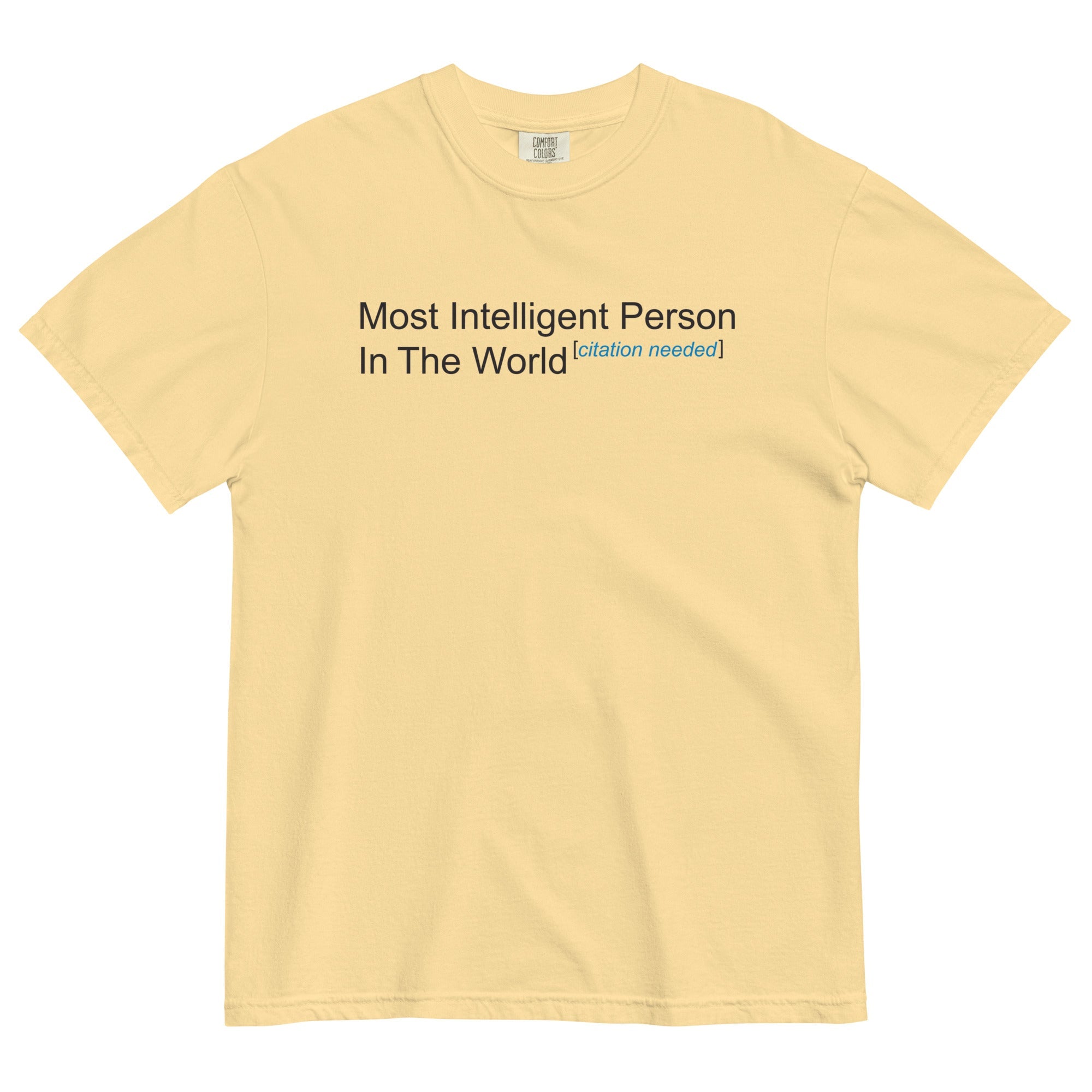 Most Intelligent Person in the World Citation Needed Men's Relaxed Fit Tee