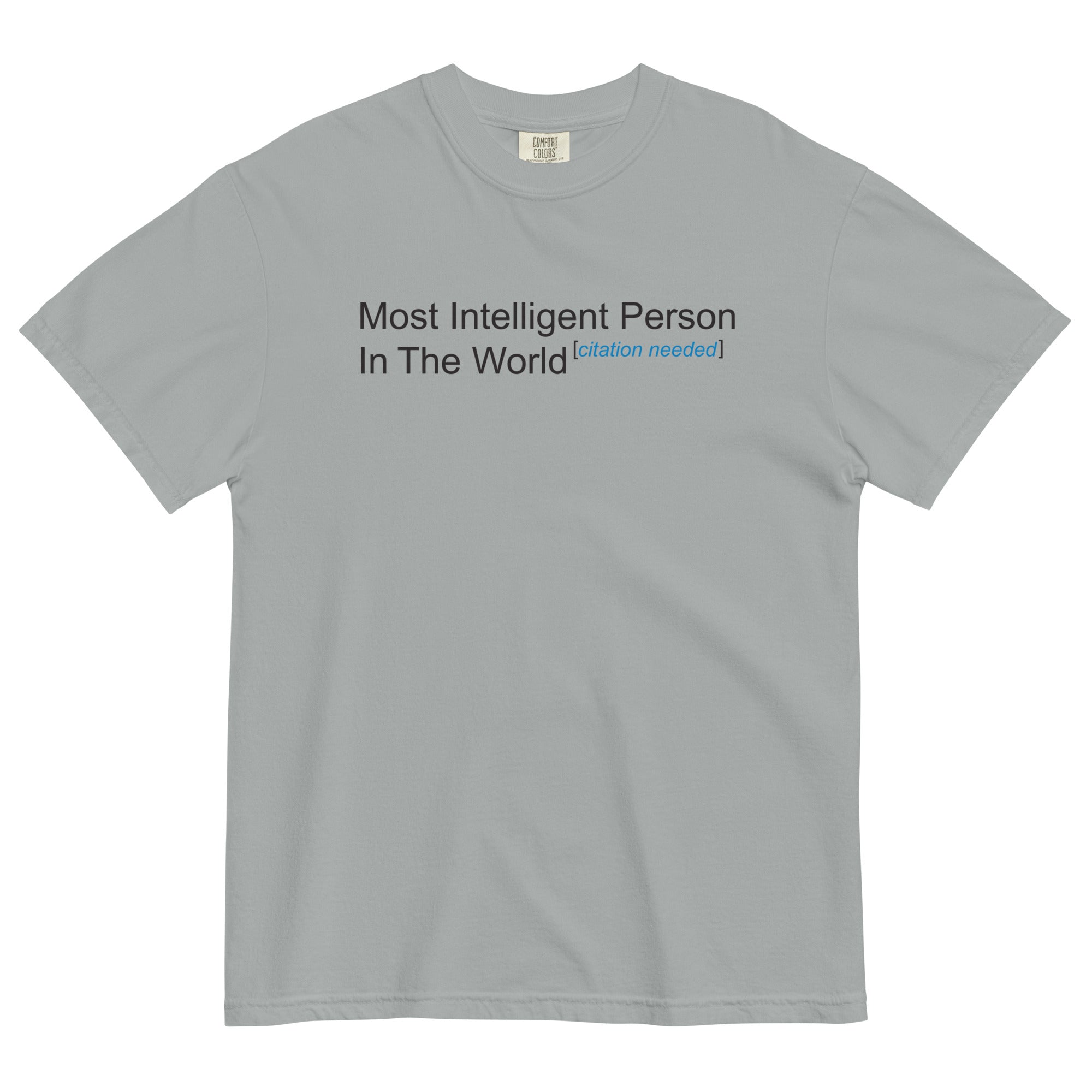 Most Intelligent Person in the World Citation Needed Men's Relaxed Fit Tee