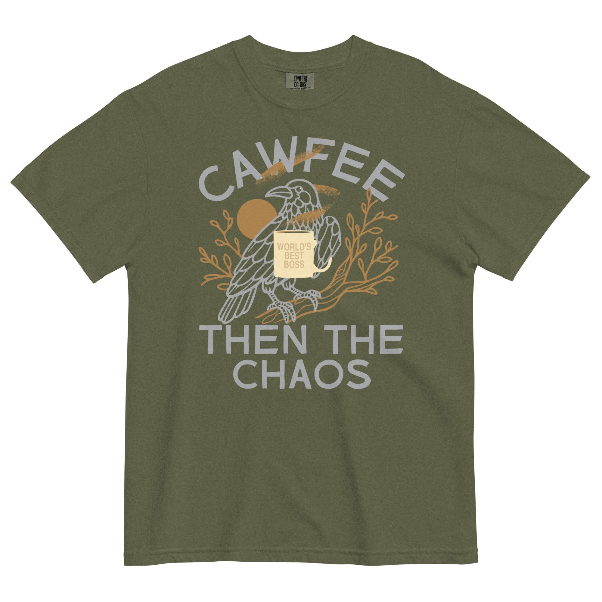 Cawfee Then The Chaos Men's Relaxed Fit Tee