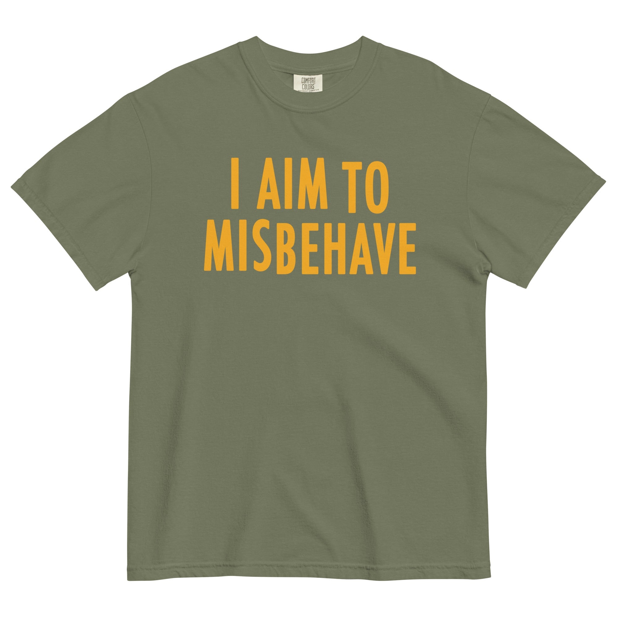 I Aim To Misbehave Men's Relaxed Fit Tee