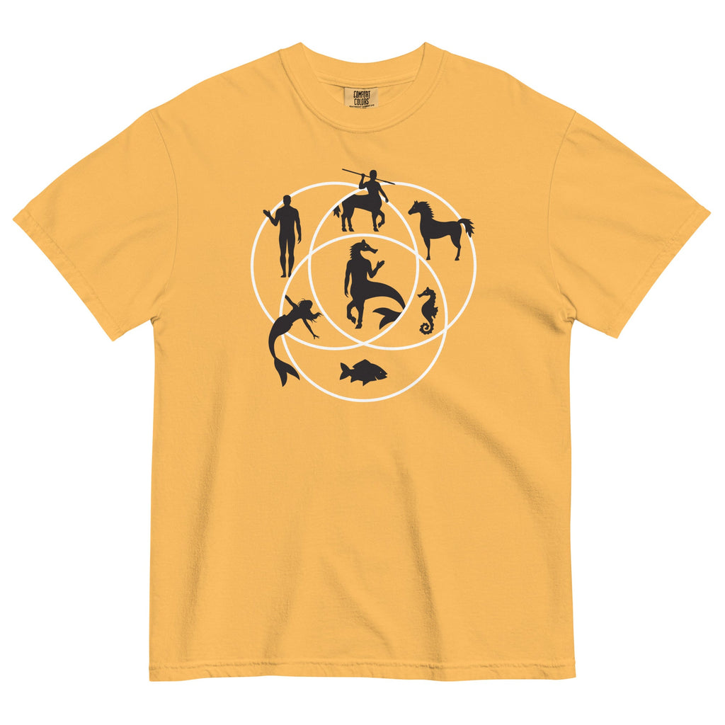 Human Horse Fish Venn Diagram Men's Relaxed Fit Tee