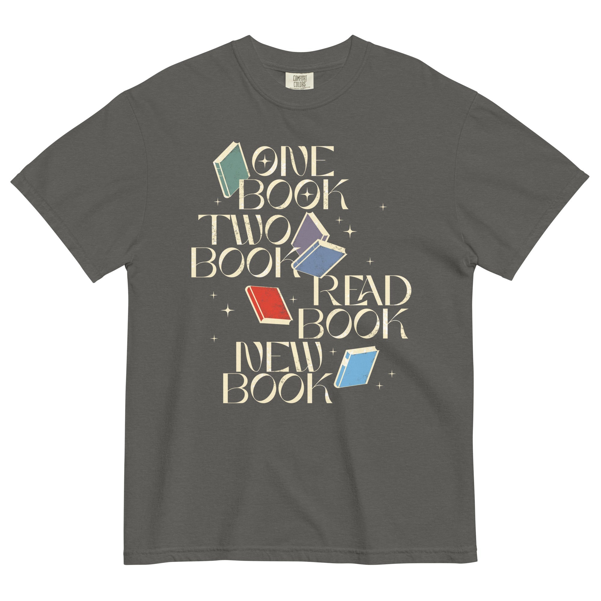 One Book Two Book Read Book New Book Men's Relaxed Fit Tee