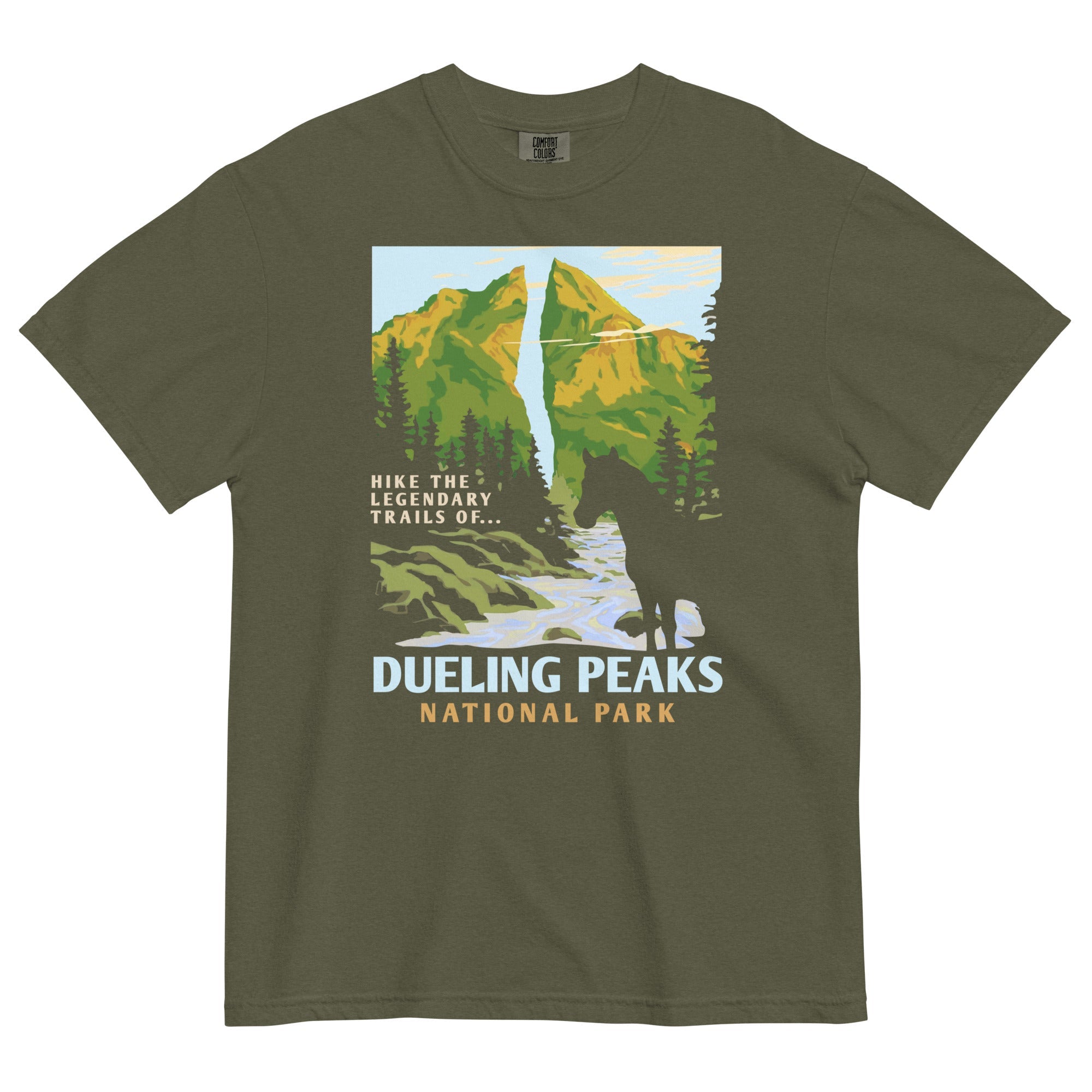 Dueling Peaks National Park Men's Relaxed Fit Tee