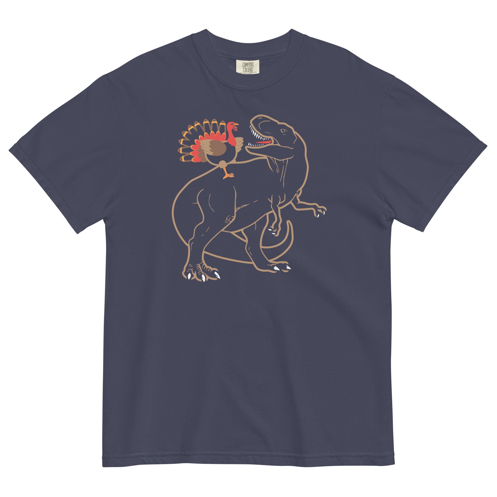Turkey Riding T-Rex Men's Relaxed Fit Tee
