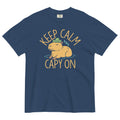 Keep Calm And Capy On Men's Relaxed Fit Tee