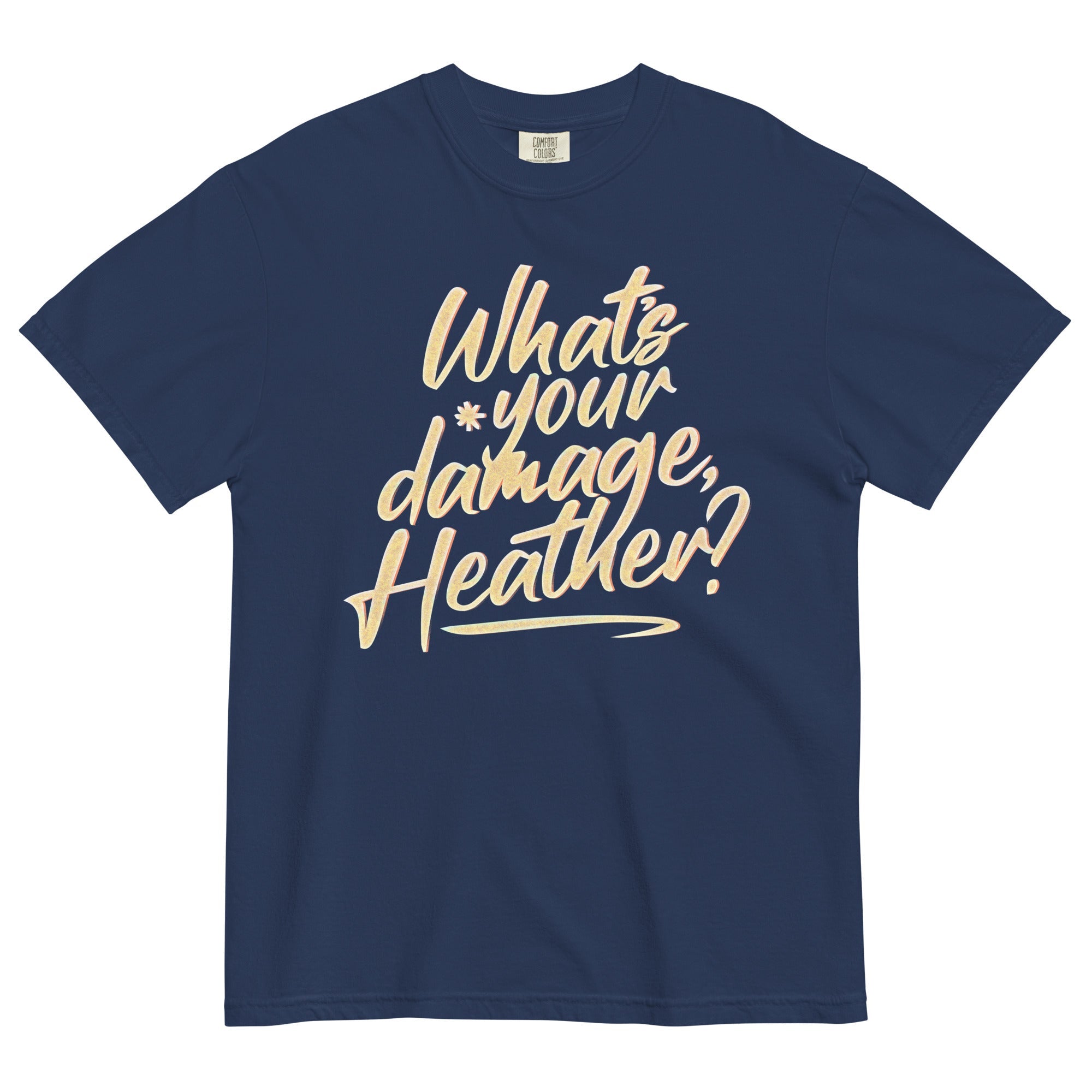 What's Your Damage, Heather? Men's Relaxed Fit Tee