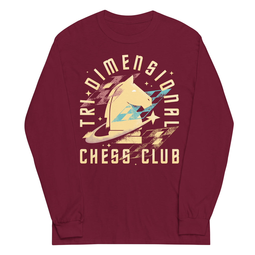 Tri-Dimensional Chess Club Unisex Long Sleeve Tee