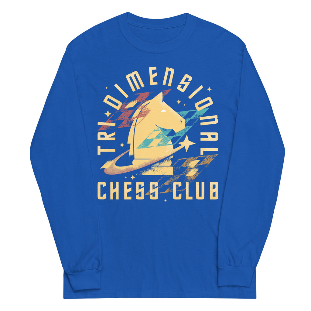 Tri-Dimensional Chess Club Unisex Long Sleeve Tee