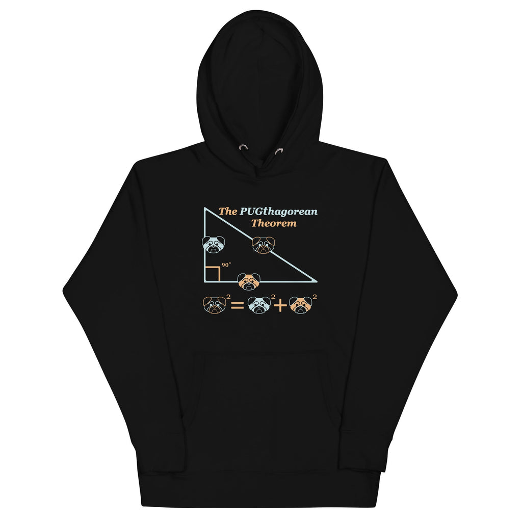 Pugthagorean Theorem Unisex Hoodie
