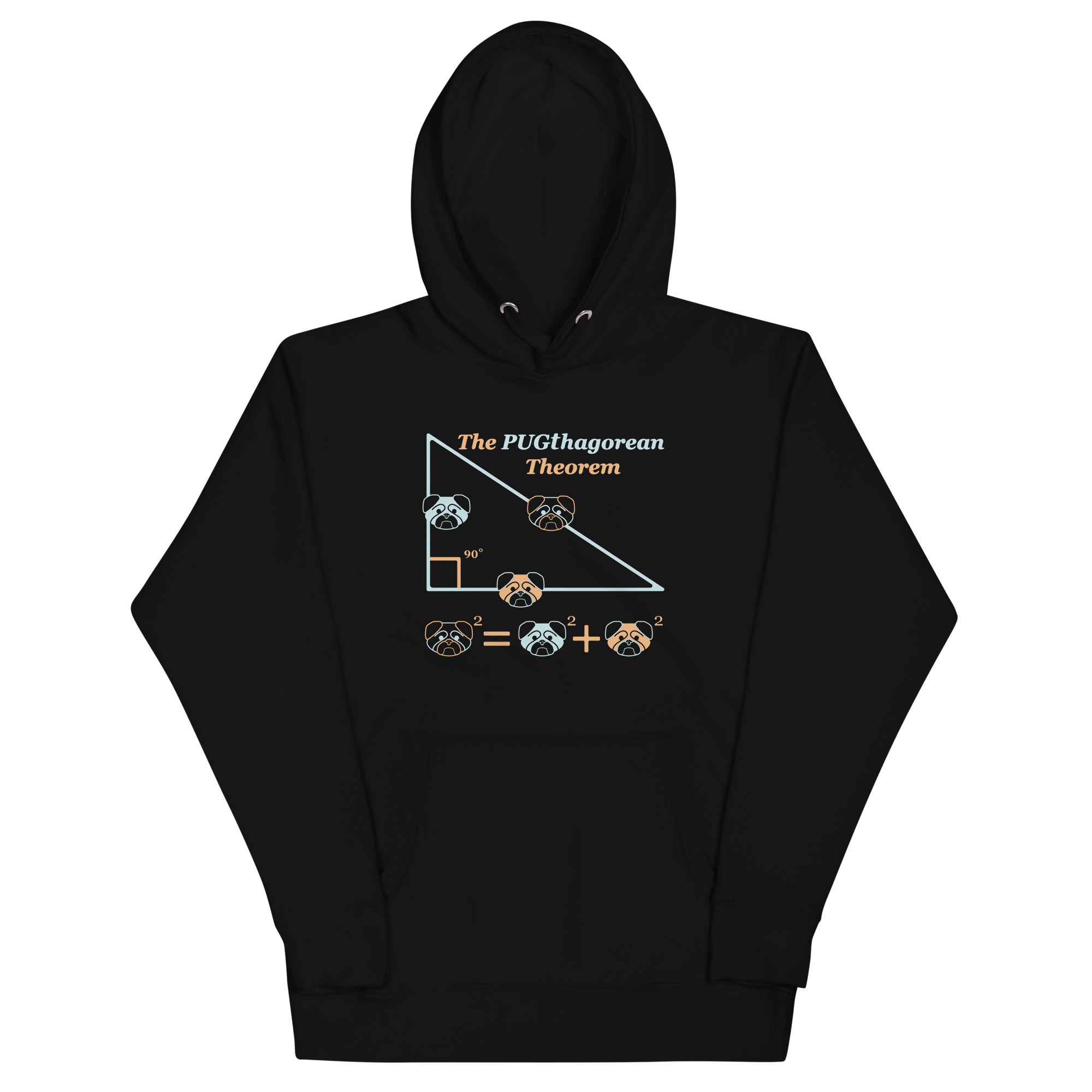 Pugthagorean Theorem Unisex Hoodie