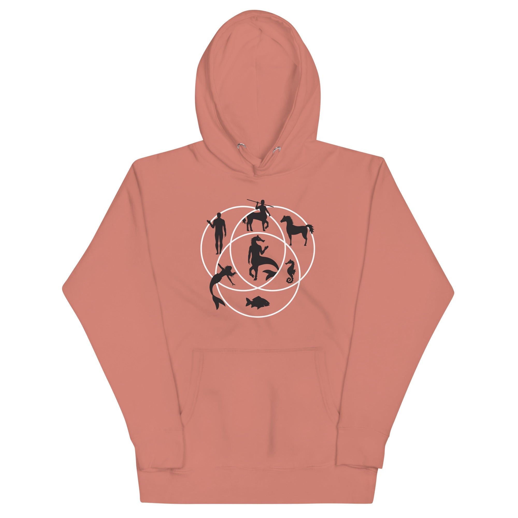 Human Horse Fish Venn Diagram Unisex Hoodie