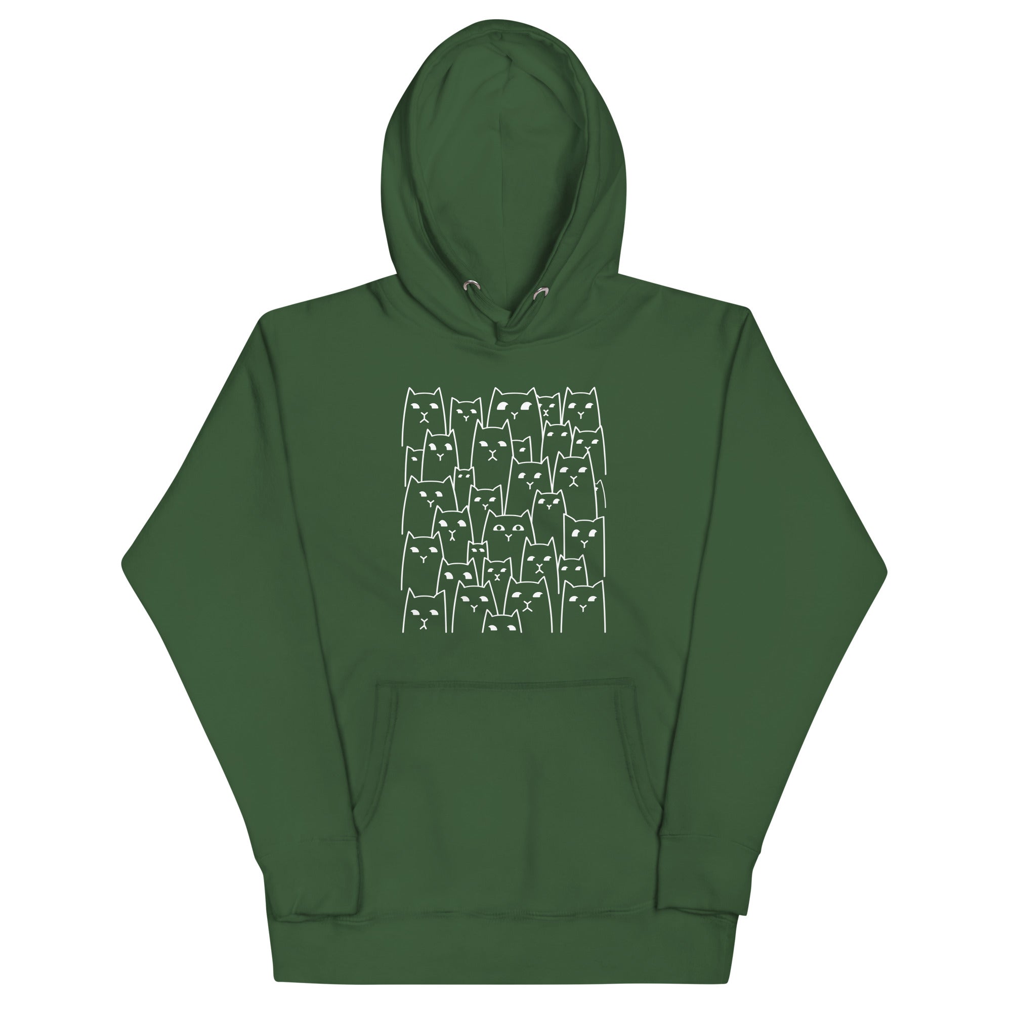 Suspicious Cats Unisex Hoodie