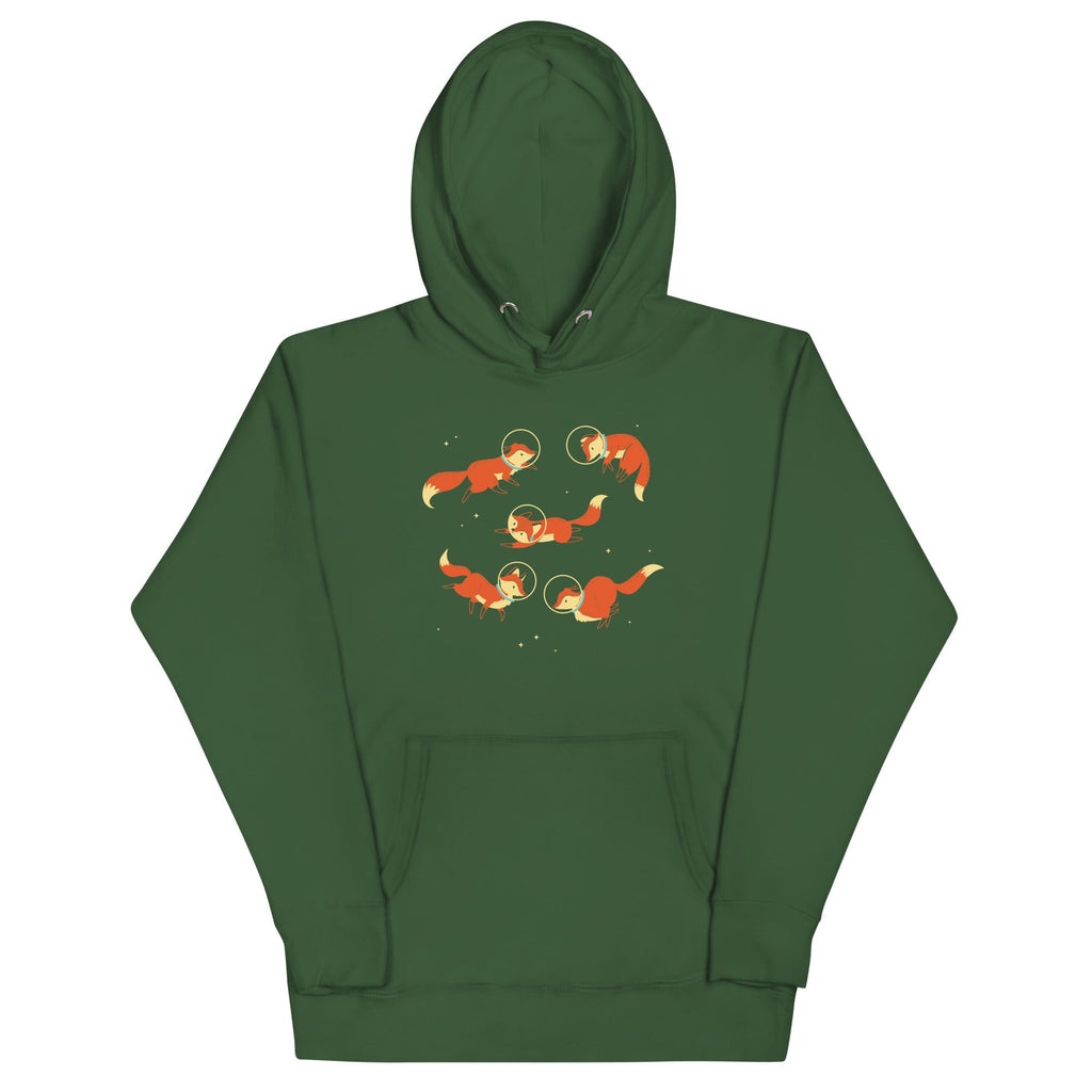 Foxes In Space Unisex Hoodie